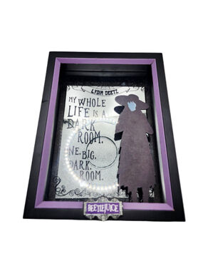 Beetlejuice Lydia Deetz Wall Art Sign Spirit Halloween MDF Plaque 10.5" NEW
